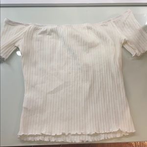 white off the shoulder